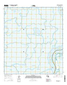 Lake Salve Louisiana Current topographic map, 1:24000 scale, 7.5 X 7.5 Minute, Year 2015
