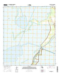 Lake Theriot Louisiana Current topographic map, 1:24000 scale, 7.5 X 7.5 Minute, Year 2015
