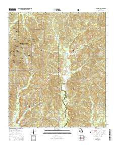Langston Louisiana Current topographic map, 1:24000 scale, 7.5 X 7.5 Minute, Year 2015