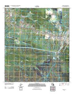Larose Louisiana Historical topographic map, 1:24000 scale, 7.5 X 7.5 Minute, Year 2012