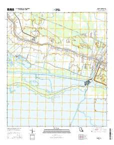 Larose Louisiana Current topographic map, 1:24000 scale, 7.5 X 7.5 Minute, Year 2015