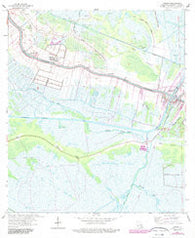 Larose Louisiana Historical topographic map, 1:24000 scale, 7.5 X 7.5 Minute, Year 1963
