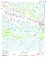 Larose Louisiana Historical topographic map, 1:24000 scale, 7.5 X 7.5 Minute, Year 1963