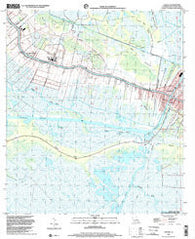 Larose Louisiana Historical topographic map, 1:24000 scale, 7.5 X 7.5 Minute, Year 1998