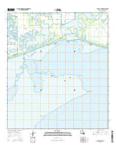 Latania Lake Louisiana Current topographic map, 1:24000 scale, 7.5 X 7.5 Minute, Year 2015