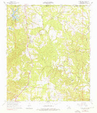 Laurel Hill Louisiana Historical topographic map, 1:24000 scale, 7.5 X 7.5 Minute, Year 1965