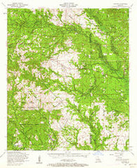 Leander Louisiana Historical topographic map, 1:62500 scale, 15 X 15 Minute, Year 1954