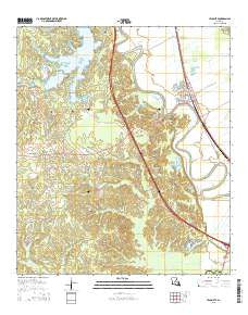 Lecompte Louisiana Current topographic map, 1:24000 scale, 7.5 X 7.5 Minute, Year 2015