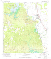 Lecompte Louisiana Historical topographic map, 1:24000 scale, 7.5 X 7.5 Minute, Year 1972