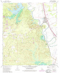 Lecompte Louisiana Historical topographic map, 1:24000 scale, 7.5 X 7.5 Minute, Year 1972