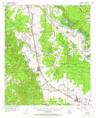 Lecompte Louisiana Historical topographic map, 1:62500 scale, 15 X 15 Minute, Year 1957