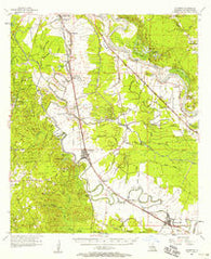 Lecompte Louisiana Historical topographic map, 1:62500 scale, 15 X 15 Minute, Year 1957