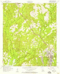Leesville Louisiana Historical topographic map, 1:24000 scale, 7.5 X 7.5 Minute, Year 1954