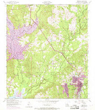 Leesville Louisiana Historical topographic map, 1:24000 scale, 7.5 X 7.5 Minute, Year 1954
