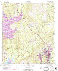 Leesville Louisiana Historical topographic map, 1:24000 scale, 7.5 X 7.5 Minute, Year 1954