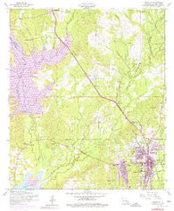 Leesville Louisiana Historical topographic map, 1:24000 scale, 7.5 X 7.5 Minute, Year 1954