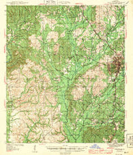 Leesville Louisiana Historical topographic map, 1:62500 scale, 15 X 15 Minute, Year 1943