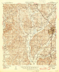 Leesville Louisiana Historical topographic map, 1:62500 scale, 15 X 15 Minute, Year 1946