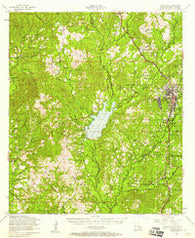 Leesville Louisiana Historical topographic map, 1:62500 scale, 15 X 15 Minute, Year 1954
