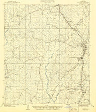 Leesville Louisiana Historical topographic map, 1:62500 scale, 15 X 15 Minute, Year 1941