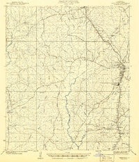 Leesville Louisiana Historical topographic map, 1:62500 scale, 15 X 15 Minute, Year 1941