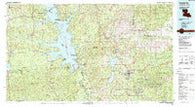 Leesville Louisiana Historical topographic map, 1:100000 scale, 30 X 60 Minute, Year 1986