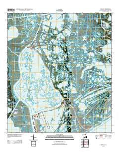 Leeville Louisiana Historical topographic map, 1:24000 scale, 7.5 X 7.5 Minute, Year 2012