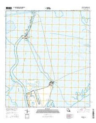 Leeville Louisiana Current topographic map, 1:24000 scale, 7.5 X 7.5 Minute, Year 2015