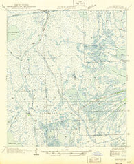 Leeville Louisiana Historical topographic map, 1:31680 scale, 7.5 X 7.5 Minute, Year 1945