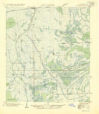 Leeville Louisiana Historical topographic map, 1:31680 scale, 7.5 X 7.5 Minute, Year 1935