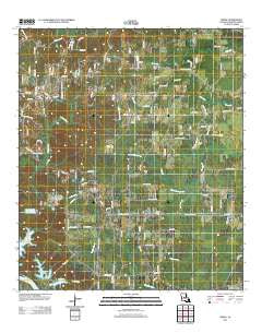 Libuse Louisiana Historical topographic map, 1:24000 scale, 7.5 X 7.5 Minute, Year 2012