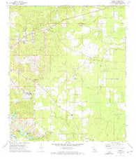 Libuse Louisiana Historical topographic map, 1:24000 scale, 7.5 X 7.5 Minute, Year 1972