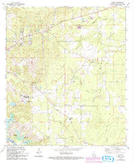Libuse Louisiana Historical topographic map, 1:24000 scale, 7.5 X 7.5 Minute, Year 1972