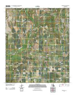 Liddieville Louisiana Historical topographic map, 1:24000 scale, 7.5 X 7.5 Minute, Year 2012