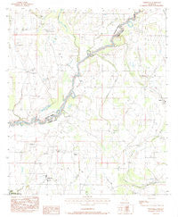 Liddieville Louisiana Historical topographic map, 1:24000 scale, 7.5 X 7.5 Minute, Year 1983