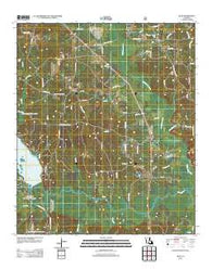 Lillie Louisiana Historical topographic map, 1:24000 scale, 7.5 X 7.5 Minute, Year 2012