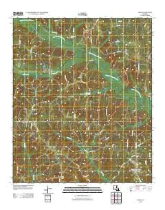 Lisbon Louisiana Historical topographic map, 1:24000 scale, 7.5 X 7.5 Minute, Year 2012