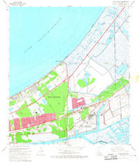 Little Woods Louisiana Historical topographic map, 1:24000 scale, 7.5 X 7.5 Minute, Year 1967