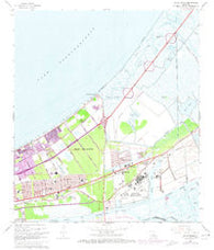 Little Woods Louisiana Historical topographic map, 1:24000 scale, 7.5 X 7.5 Minute, Year 1967
