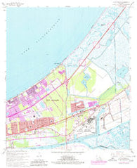 Little Woods Louisiana Historical topographic map, 1:24000 scale, 7.5 X 7.5 Minute, Year 1967
