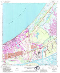 Little Woods Louisiana Historical topographic map, 1:24000 scale, 7.5 X 7.5 Minute, Year 1967