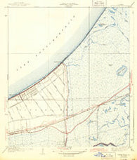Little Woods Louisiana Historical topographic map, 1:31680 scale, 7.5 X 7.5 Minute, Year 1943
