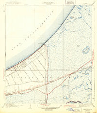 Little Woods Louisiana Historical topographic map, 1:31680 scale, 7.5 X 7.5 Minute, Year 1943