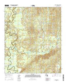Little Creek Louisiana Current topographic map, 1:24000 scale, 7.5 X 7.5 Minute, Year 2015