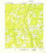 Liverpool Louisiana Historical topographic map, 1:31680 scale, 7.5 X 7.5 Minute, Year 1942