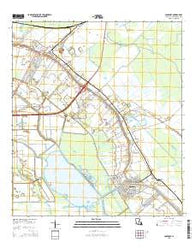 Lockport Louisiana Current topographic map, 1:24000 scale, 7.5 X 7.5 Minute, Year 2015