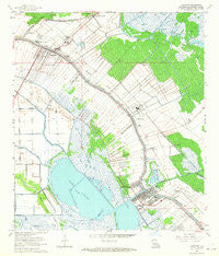 Lockport Louisiana Historical topographic map, 1:24000 scale, 7.5 X 7.5 Minute, Year 1963