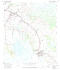 Lockport Louisiana Historical topographic map, 1:24000 scale, 7.5 X 7.5 Minute, Year 1963