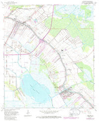 Lockport Louisiana Historical topographic map, 1:24000 scale, 7.5 X 7.5 Minute, Year 1963