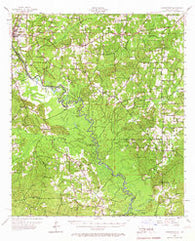 Logansport Louisiana Historical topographic map, 1:62500 scale, 15 X 15 Minute, Year 1956